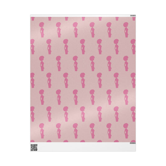 Afro Barbie Themed Wrapping Paper, Cute Gift Wrap for CHristmas, Birthdays, Baby Showers, Holidays, Parties, Arts and Crafts, Decorative Gift Wrap